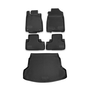 Honda CR-V Floor-Trunk Mats - Omac - 3D - Black - '12-'16
